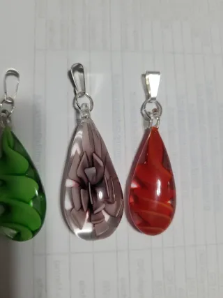 Ciondoli in vetro di Murano