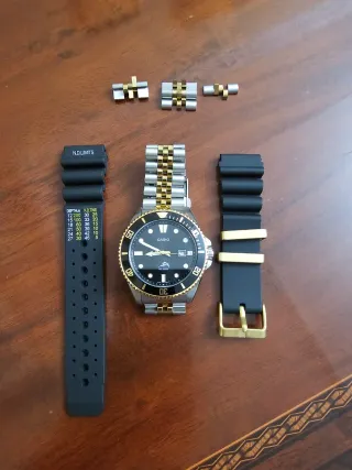 Casio MDV 106 Marlin Bicolor Dorado y Plateado