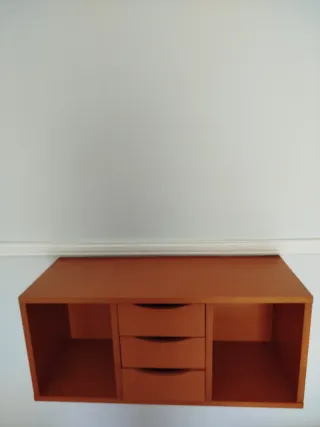 Mueble auxiliar pared color cerezo