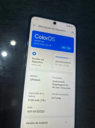 OPPO A40 Negro