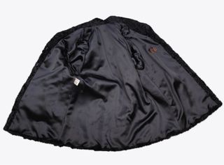 Abrigo de astracán negro talla M