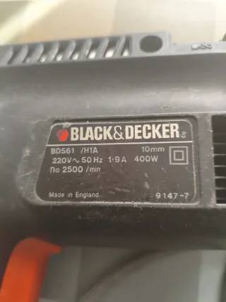 Taladro y cepillo madera Black+Decker