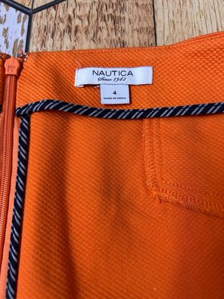 Falda Nautica Naranja