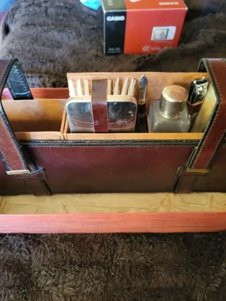 Porta oggetti da bagno vintage da viaggio