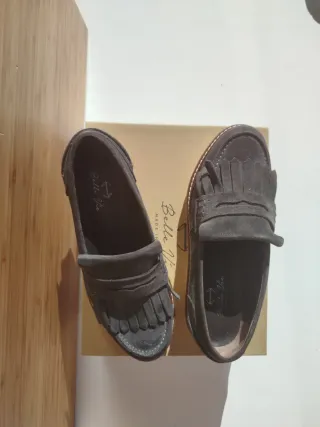 Mocasines Belle Vie Plataforma Gris