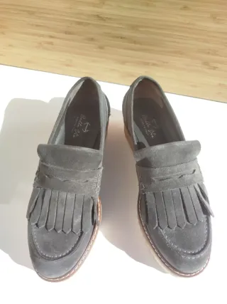 Mocasines Belle Vie Plataforma Gris