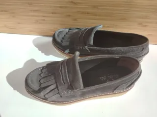 Mocasines Belle Vie Plataforma Gris