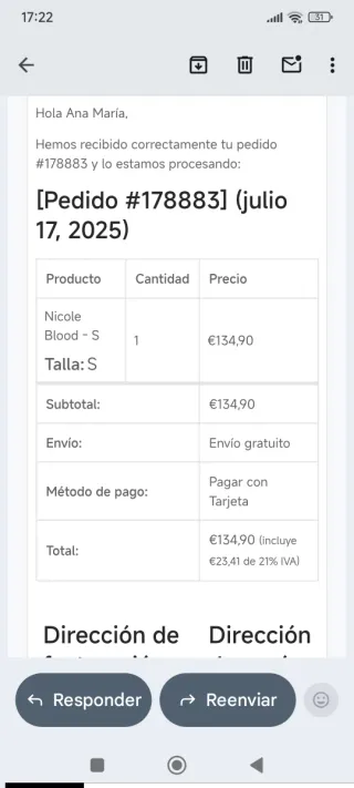 Vestido de fiesta rojo