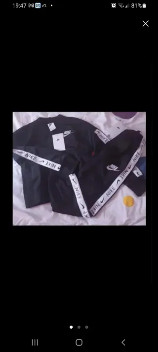 Conjunto deportivo Nike negro