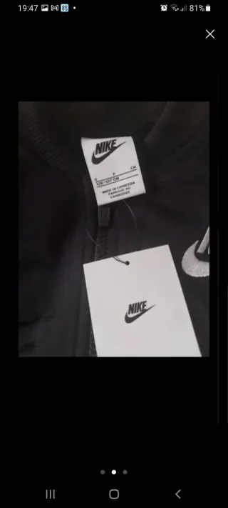 Conjunto deportivo Nike negro