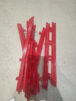 Pack 10 vallas rojas Scalextric dobles