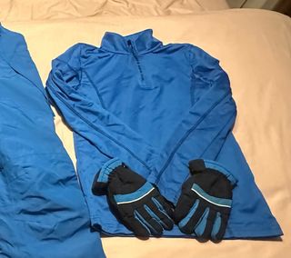 Conjunto Infantil Esquí Azul y Negro