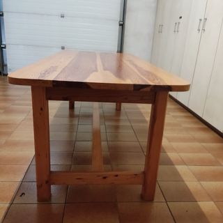 Mesa de roble macizo con 8 sillas