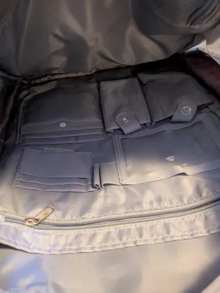 Mochila Tech Air Azul marino y Naranja