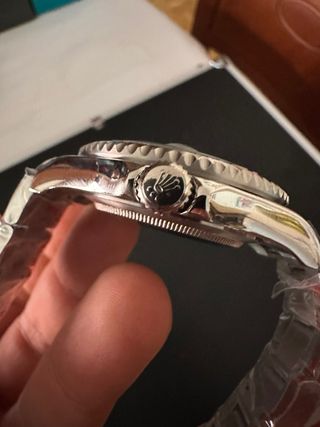 Reloj  Yacht-Master Negro y Plateado