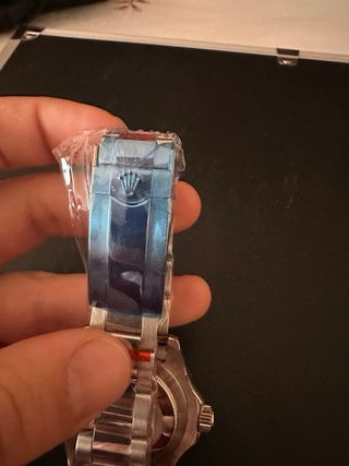 Reloj  Yacht-Master Negro y Plateado