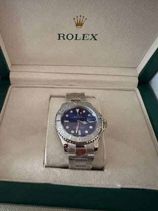 Reloj  Yacht-Master Negro y Plateado