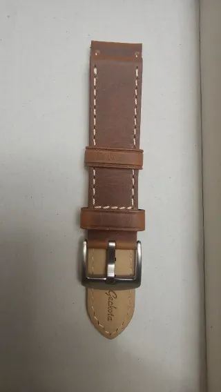 Correa Geckota Piel 22mm Marrón Nueva