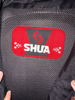 Mono de cuero SHUA 2 piezas negro/rosa