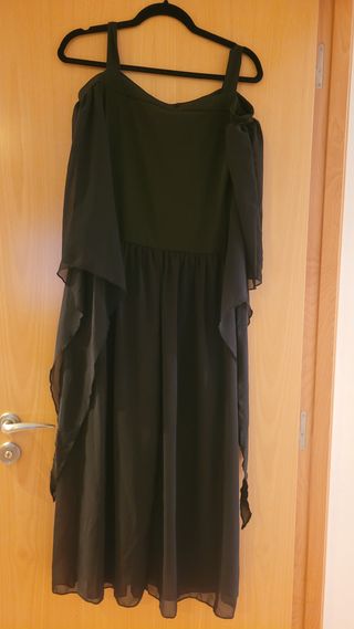 Vestido gótico medieval negro talla S