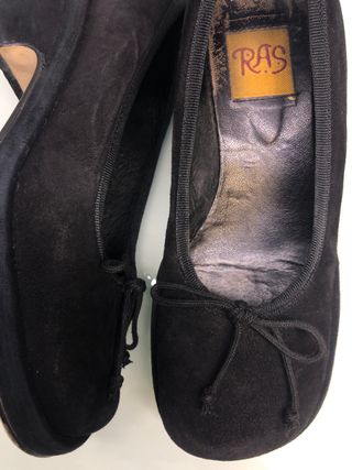 Bailarinas Ras Ante Negro Talla 36