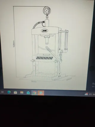 Prensa Hidráulica JBM 10 Toneladas