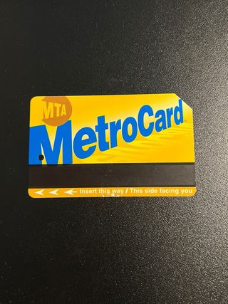 Metro Card New York Espanol Backside