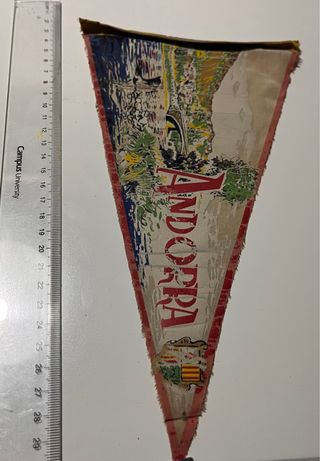 Banderín antiguo tela Andorra