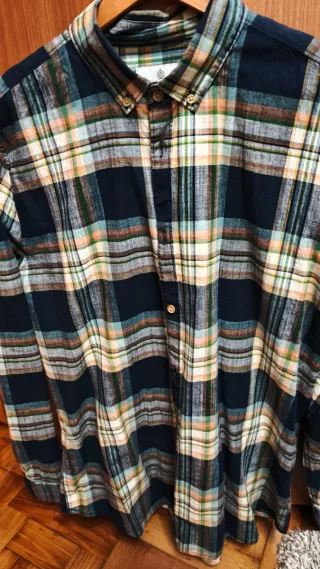 Camisa de cuadros hombre