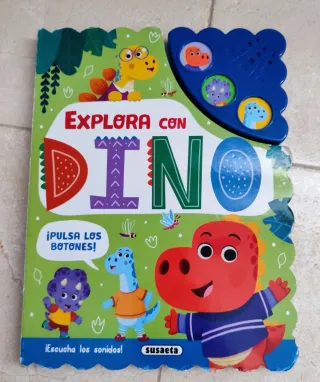 Libro con sonidos "Explora con Dino"