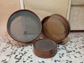 Juego 3 Tamices Madera y Malla
