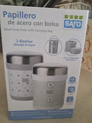 Papillero Saro acero con bolsa