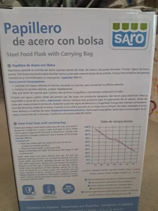 Papillero Saro acero con bolsa