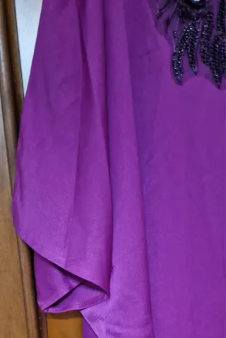 Abito da sera viola curvy