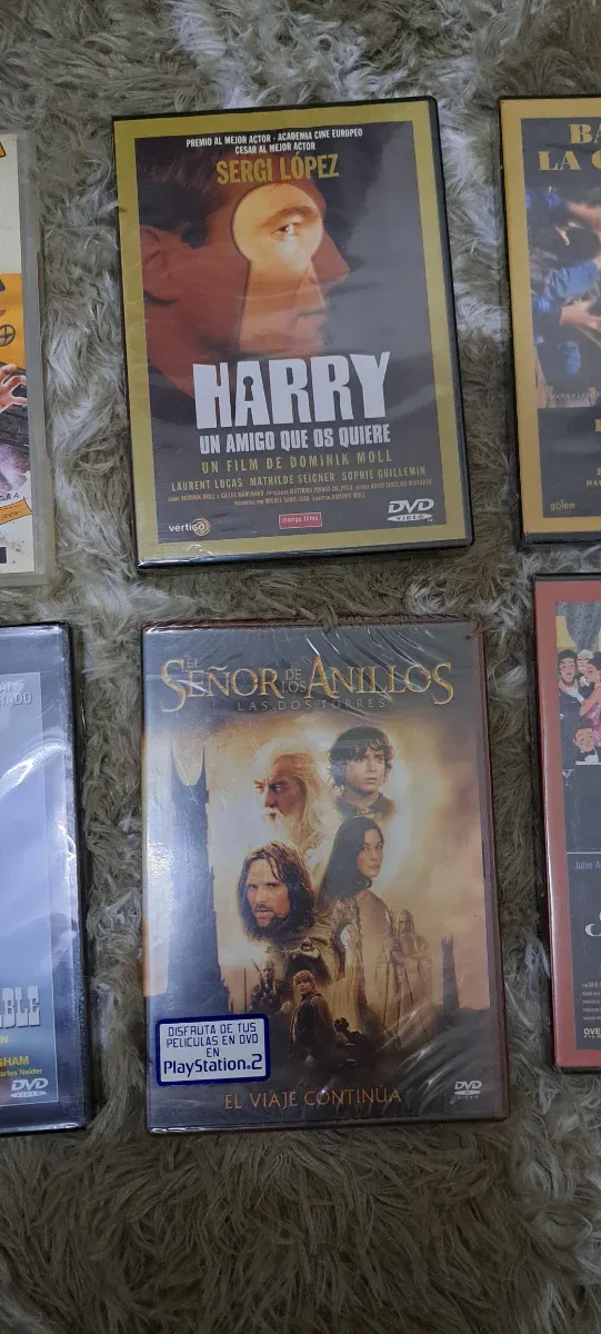 Lote 6 DVDs: Mortadelo e Filemón, Harry, Senhor dos Anéis