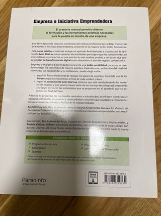 Libros empresa e iniciativa emprendedora y FOL