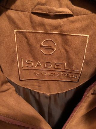Chaqueta marrón SABELL con capucha de pelo mujer.