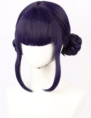 Peluca K-pop Zoey Negro Ajustable para niñas