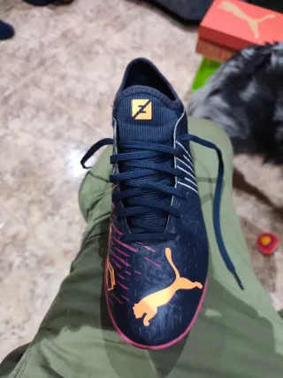 Zapatillas Puma Futbol Sala Negras Naranja