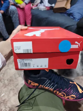 Zapatillas Puma Futbol Sala Negras Naranja