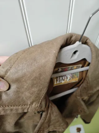 Cazadora Piel Marrón Talla S