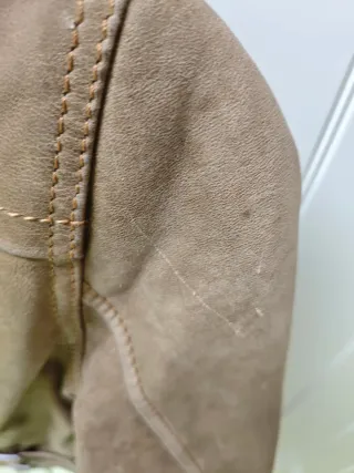 Cazadora Piel Marrón Talla S