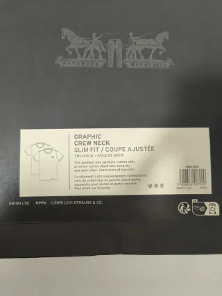 T-shirt Levi's Crew Neck Slim Fit M