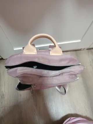 Mochila impermeable rosa
