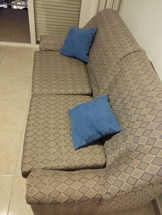 Sofá de 2 plazas tela estampado