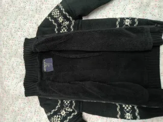 Rebeca de lana con cremallera