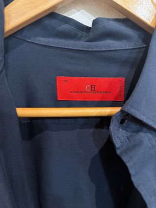 Camisa Carolina Herrera Azul y Blanca