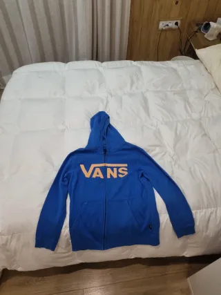 Sudadera Vans con cremallera azul
