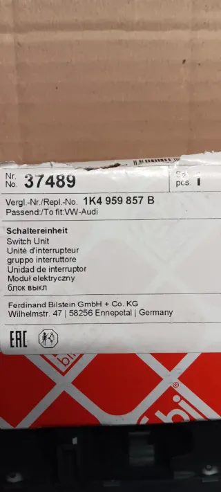 Interruptores elevalunas Golf 6 Puerta conductor.