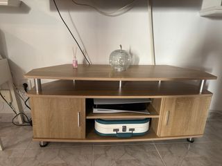 Mueble TV HOMCOM Roble 120cm